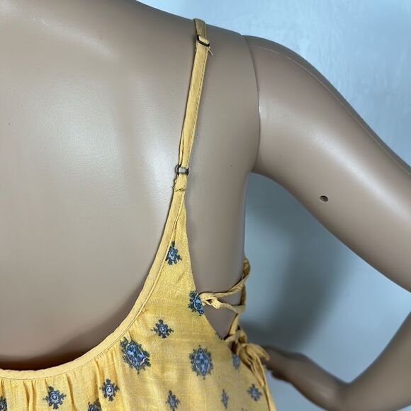 Kimchi Blue Urban Outfitters Yellow Spaghetti Straps Mini Swing Dress Size XS - Picture 5 of 10